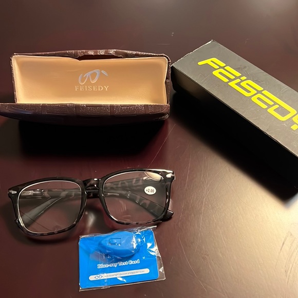 Feisedy blue light glasses +2.00 - Picture 1 of 3